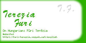 terezia furi business card