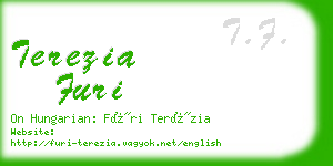 terezia furi business card